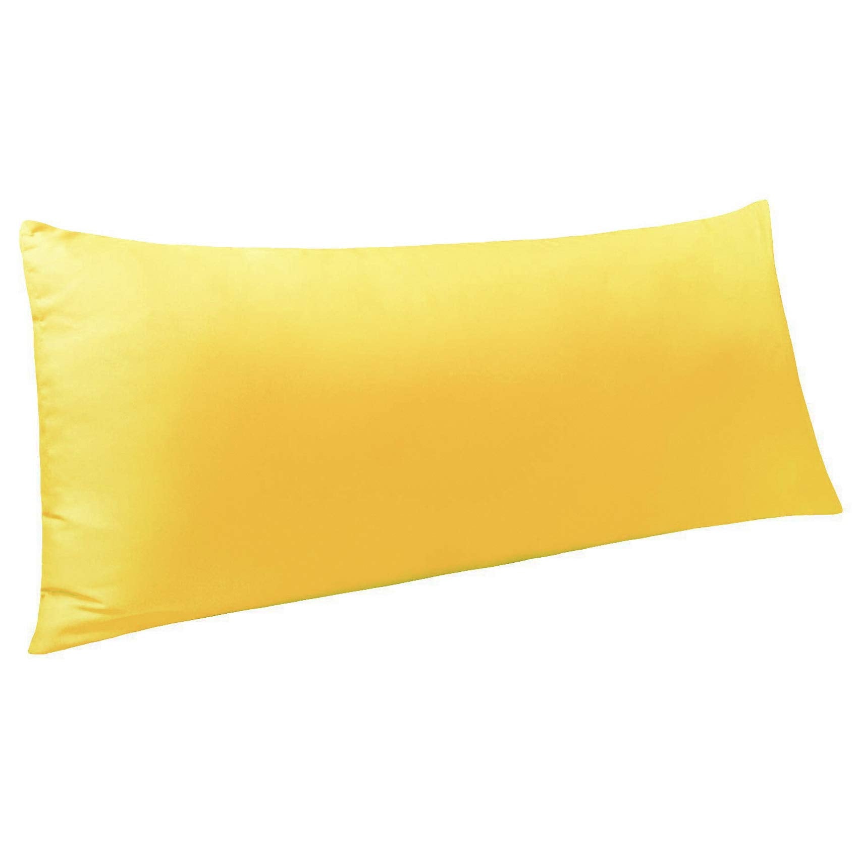 Ntbay Body Pillowcase - Brushed Microfiber 20X54 Pillowcase - Soft, Wrinkle-Free, Fade-Resistant, Stain-Resistant, Yellow Body P